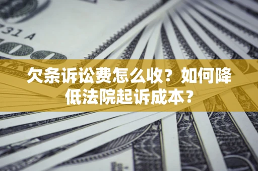 北京欠条诉讼费怎么收？如何降低法院起诉成本？